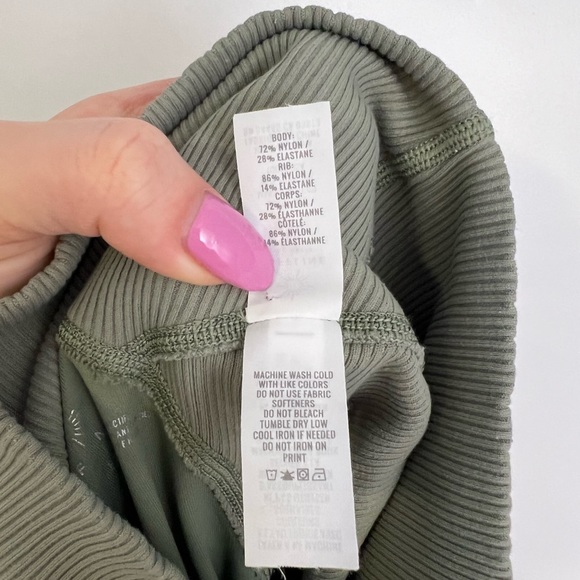 Aerie Offline Goals High Waisted Ribbed 7/8 Legging - Picture 9 of 9